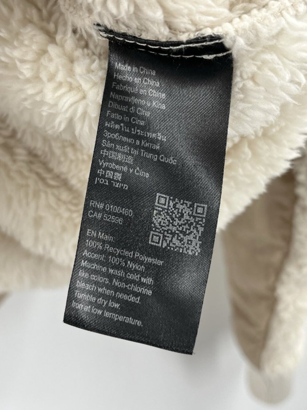 KAVU Women's Chalk Hooded Moon Ridge Popover Sherpa Sweatshirt Small - Picture 5 of 6